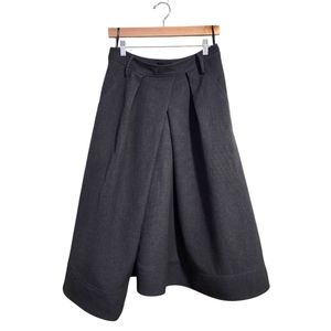 ICE DUST heavy midi office core skirt in dark Gray size L‎